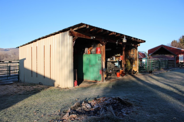 view of outdoor structure