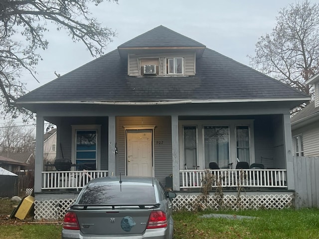 bungalow-style home featuring a porch