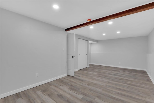 interior space with light wood-type flooring