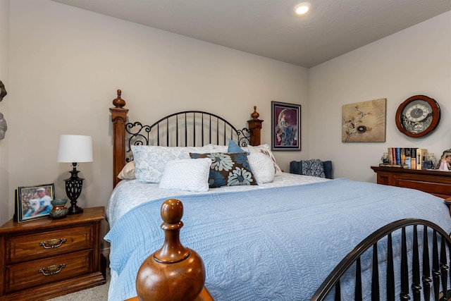 bedroom with carpet floors