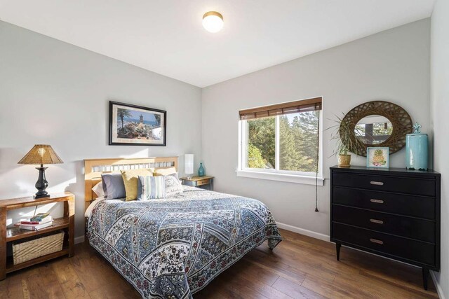 12507 N Cherokee Dr, Newman Lake, WA 99025 - bedroom with baseboards and hardwood / wood-style floors