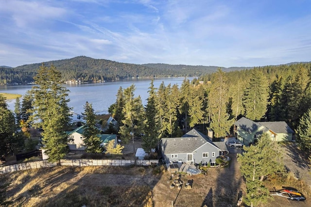 12507 N Cherokee Dr, Newman Lake, WA 99025 - aerial view of a heavily wooded area and a large body of water