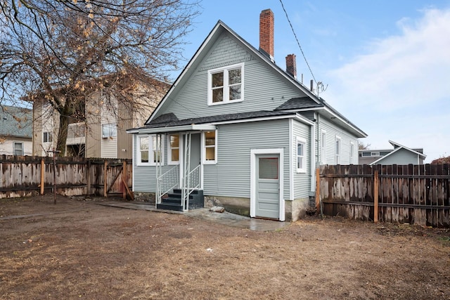 view of rear view of property