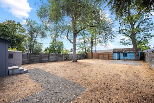 view of yard featuring a patio