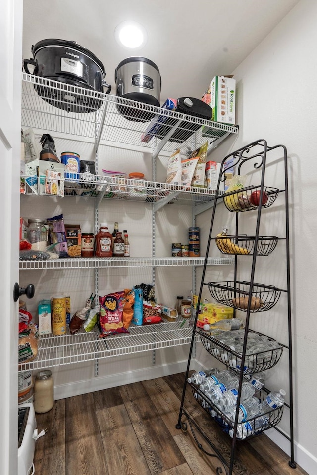 view of pantry