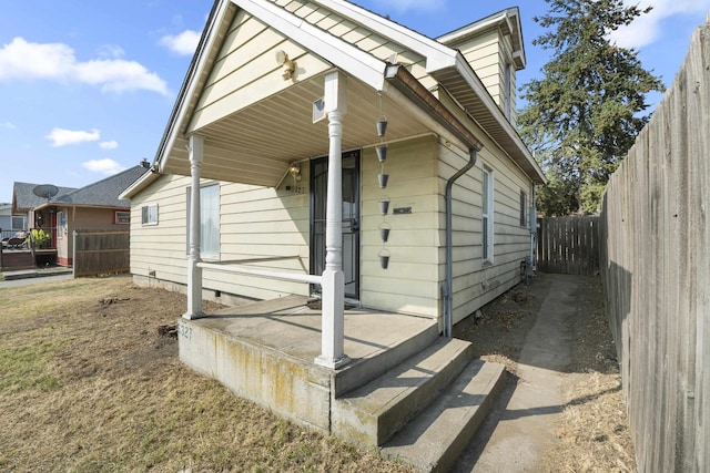 view of front of home