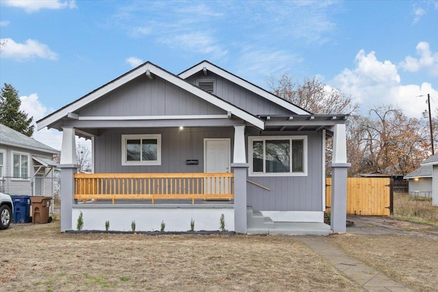 view of front of house with covered porch