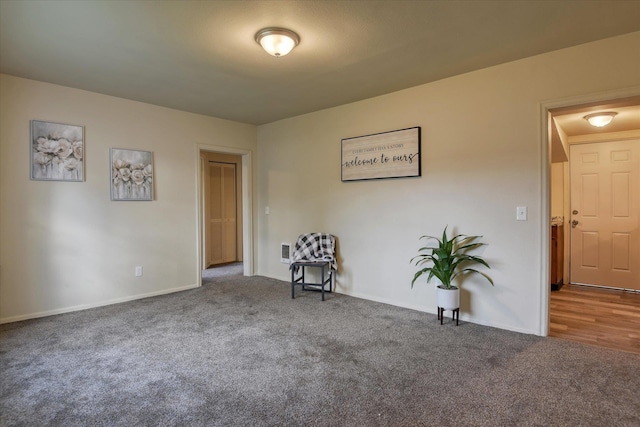 view of carpeted empty room