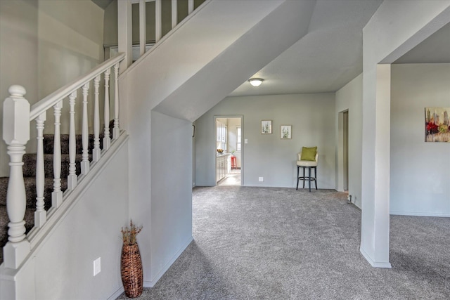 interior space featuring carpet floors