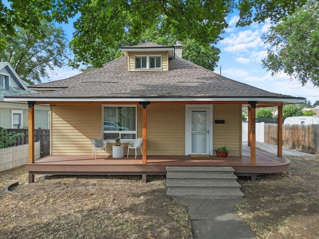 view of bungalow