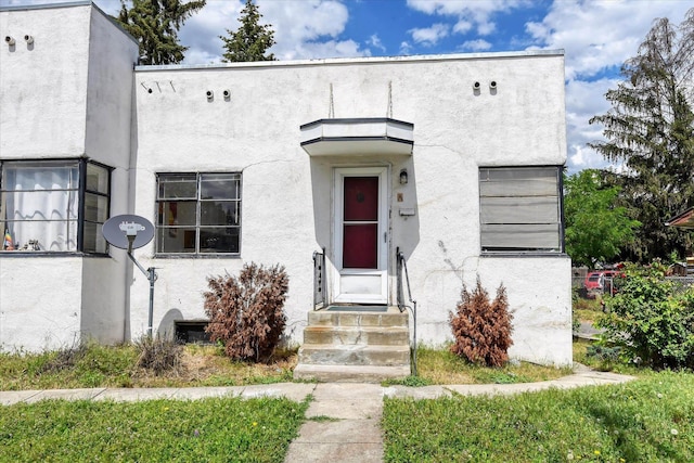 view of art deco home