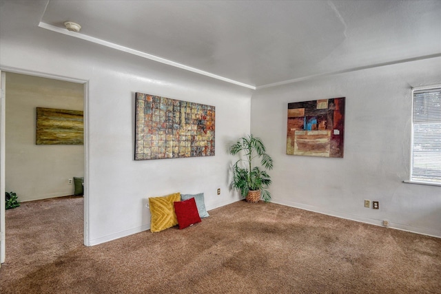 view of carpeted empty room