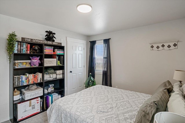 bedroom with carpet flooring