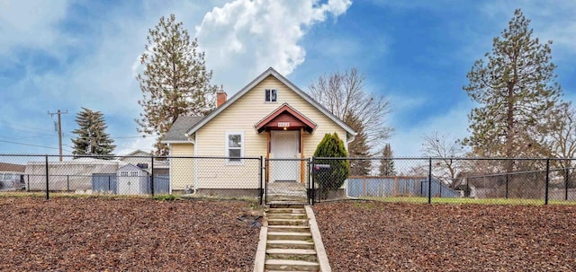 view of bungalow