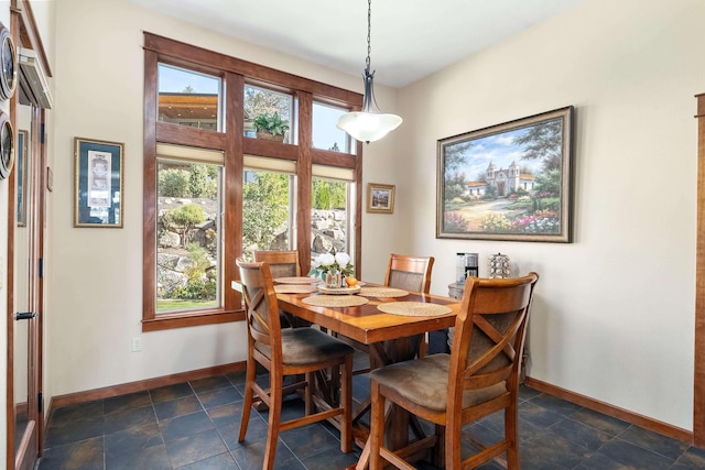 view of dining area