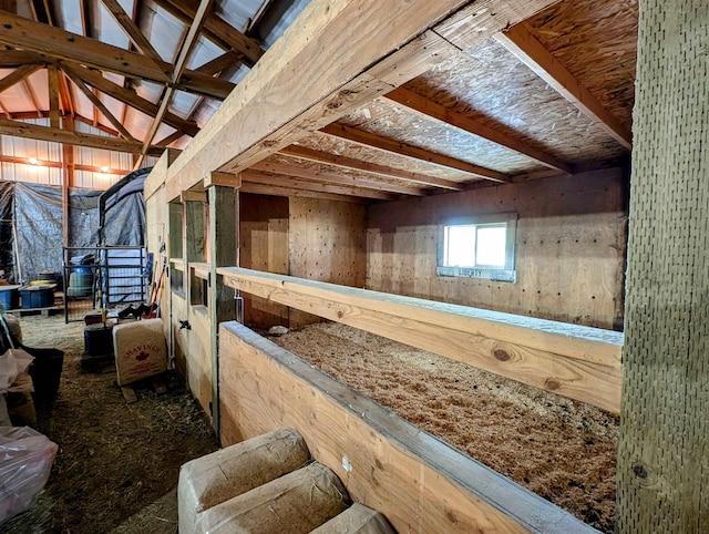 view of horse barn