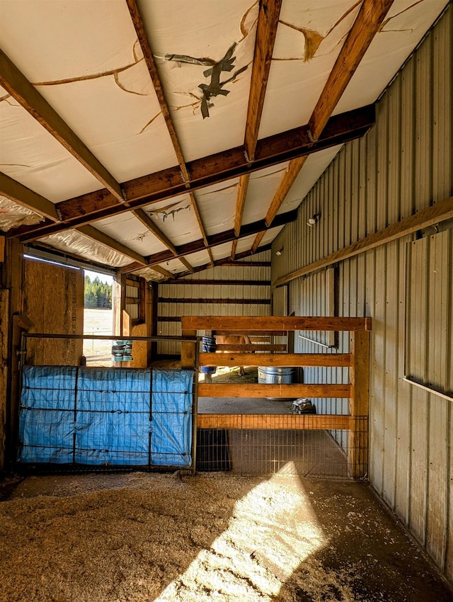 view of horse barn