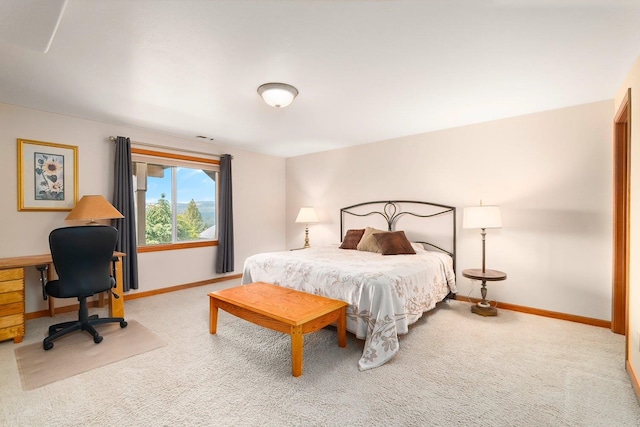 bedroom featuring carpet floors