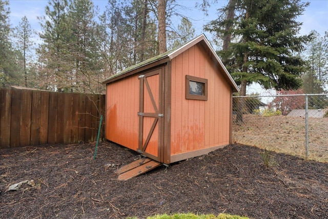 view of outbuilding