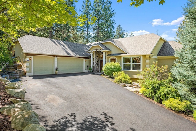 view of front of house featuring a garage