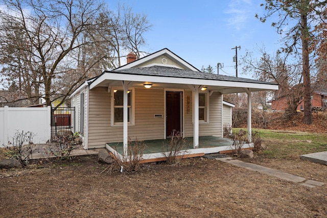 bungalow with a porch