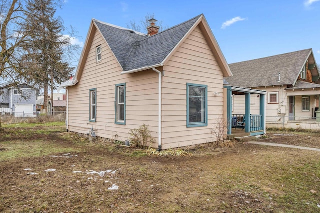 exterior space with a porch