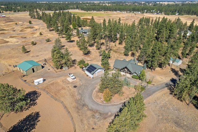 drone / aerial view featuring a rural view