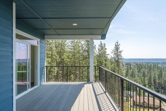4217 W Tolliver Ct, Spokane, WA 99208 - deck with a forest view