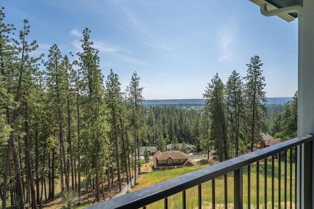 4217 W Tolliver Ct, Spokane, WA 99208 - balcony featuring a view of trees