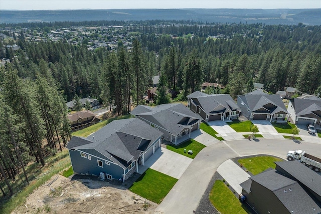 4217 W Tolliver Ct, Spokane, WA 99208 - aerial view of residential area with a heavily wooded area