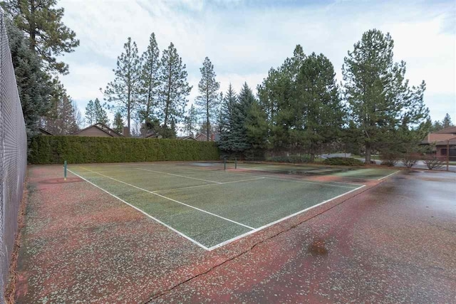 view of sport court