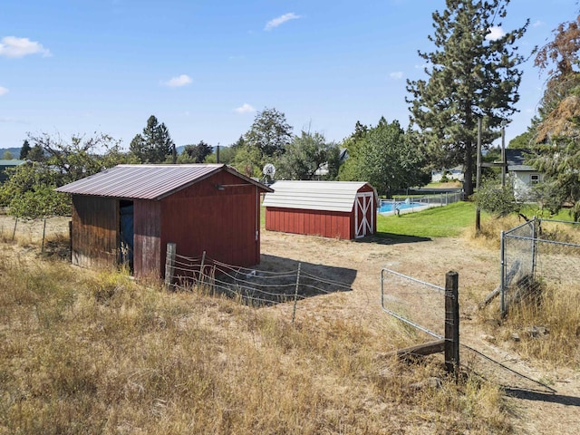 view of outdoor structure