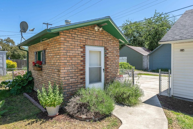 view of outbuilding