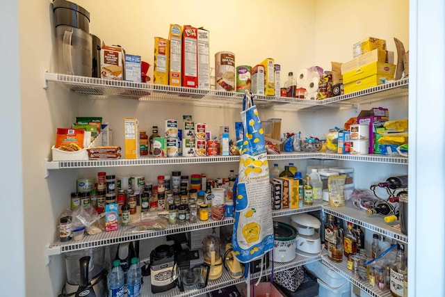 view of pantry