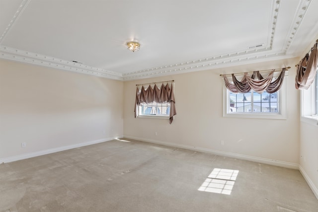 carpeted empty room featuring plenty of natural light