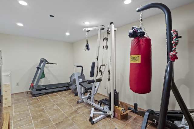 view of workout room