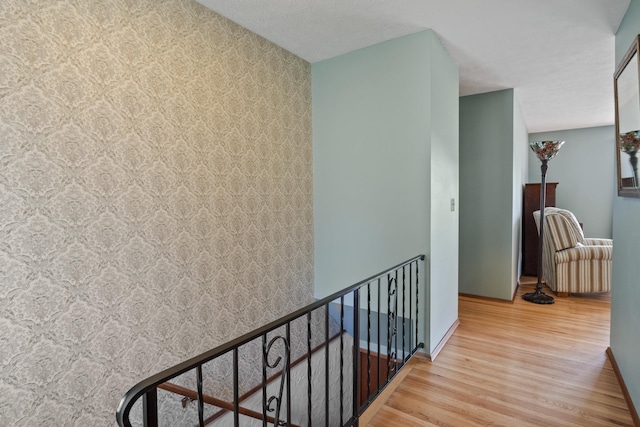 hall featuring light hardwood / wood-style flooring