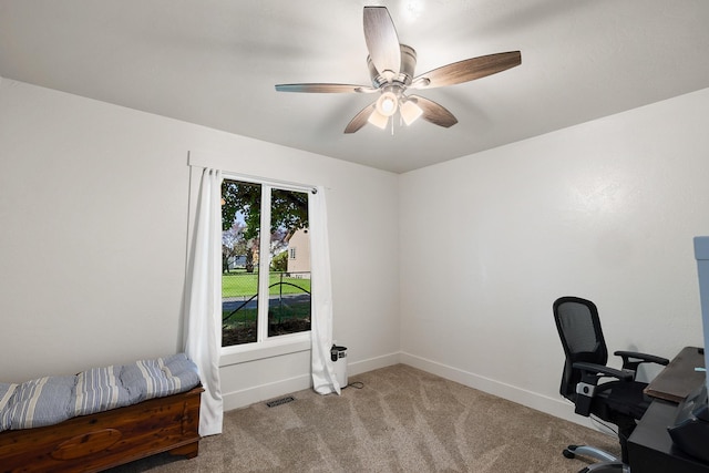 1323 E Deerhaven Ave Dalton Gardens, Dalton Gardens, Coeur D Alene, ID 83815 - carpeted office featuring a wealth of natural light and ceiling fan