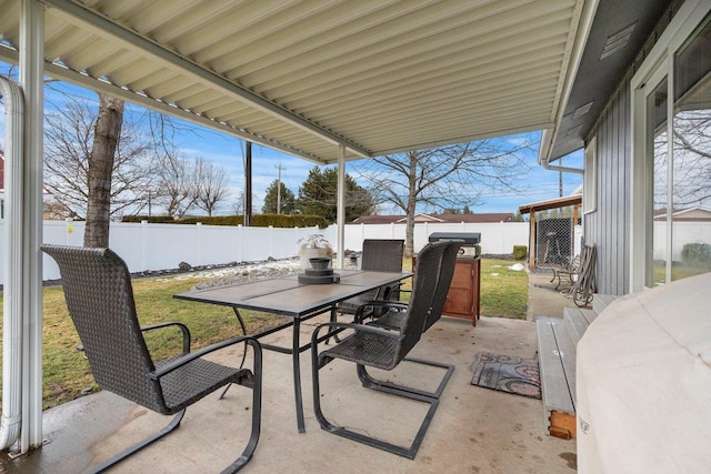 view of patio / terrace featuring grilling area