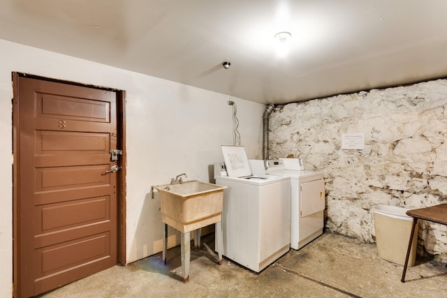 laundry room with separate washer and dryer