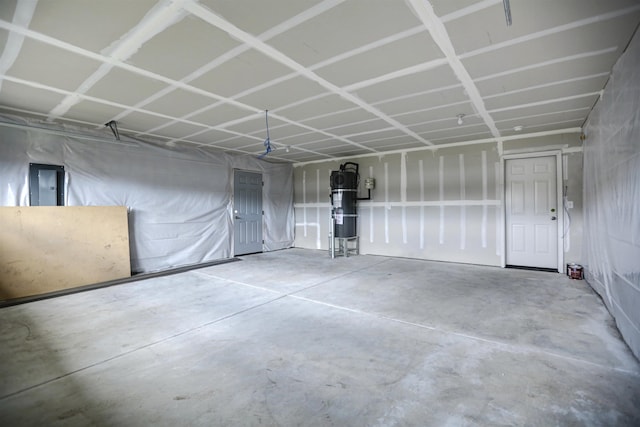 garage featuring electric panel