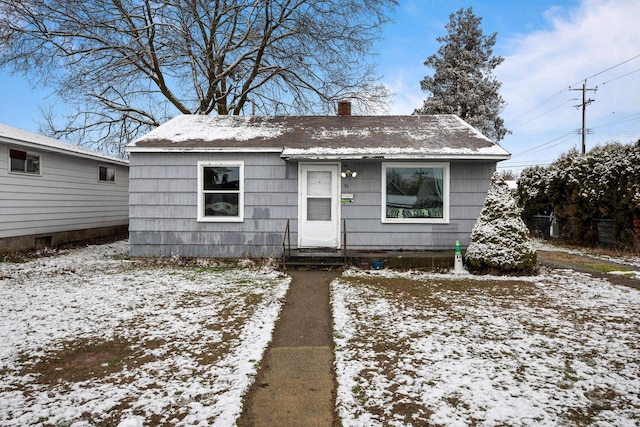 view of bungalow