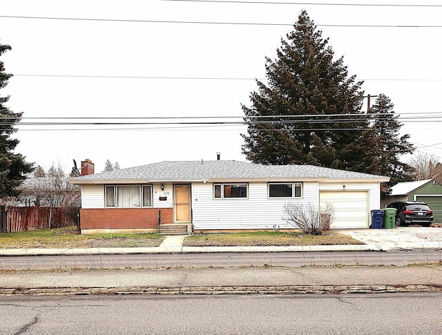 ranch-style house with a garage