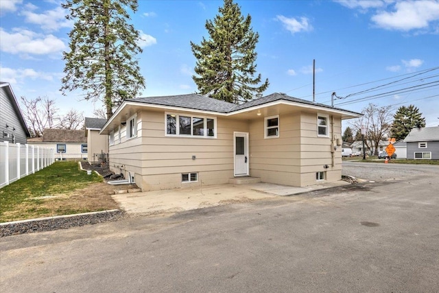 back of property featuring a patio area