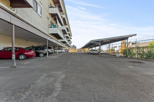 view of vehicle parking