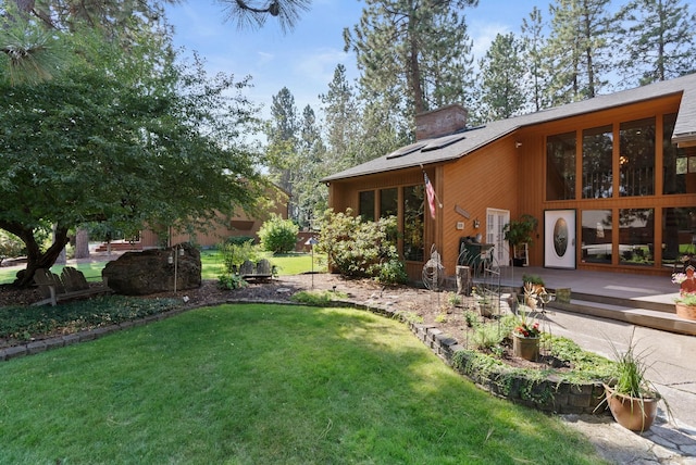 view of yard with a patio