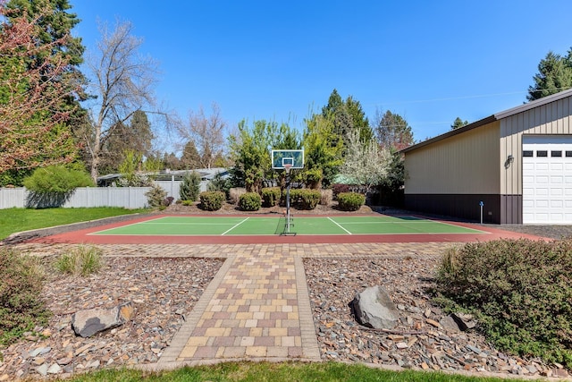 view of basketball court