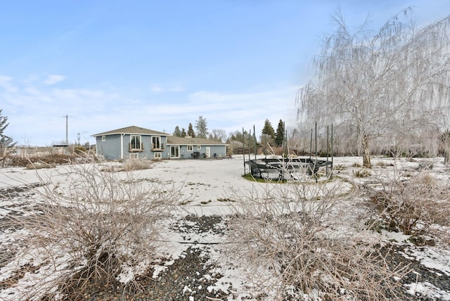 view of snowy yard