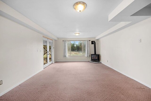 unfurnished room with carpet floors