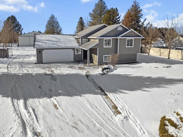 view of front of home featuring a garage